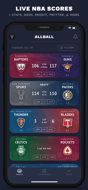 ALLBALL: NBA Scores & More(圖1)-速報App