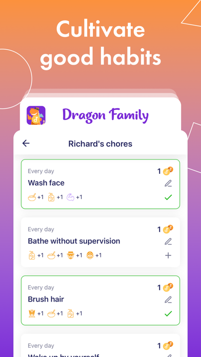 Dragon Family – Chore Tracker screenshot 2