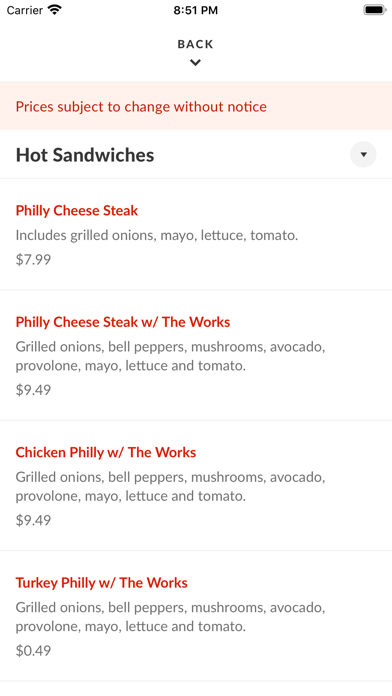 How to cancel & delete Philly Steak Subs from iphone & ipad 3