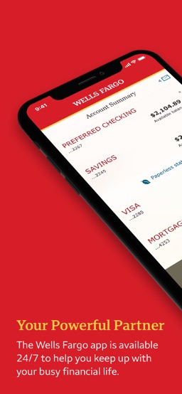 Wells Fargo Mobile app screenshot