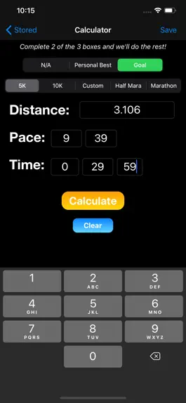 Game screenshot Saving Pace - Pace Calculator apk