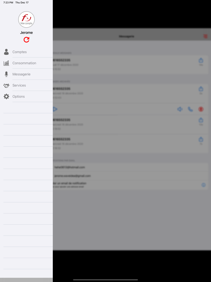 Mon compte pour Free-Mobile