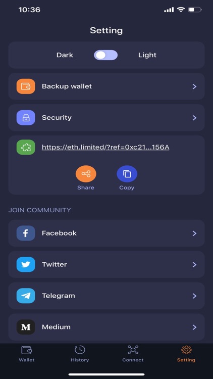 ETH Limited Wallet screenshot-3