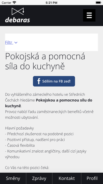 Debaras.cz screenshot 4