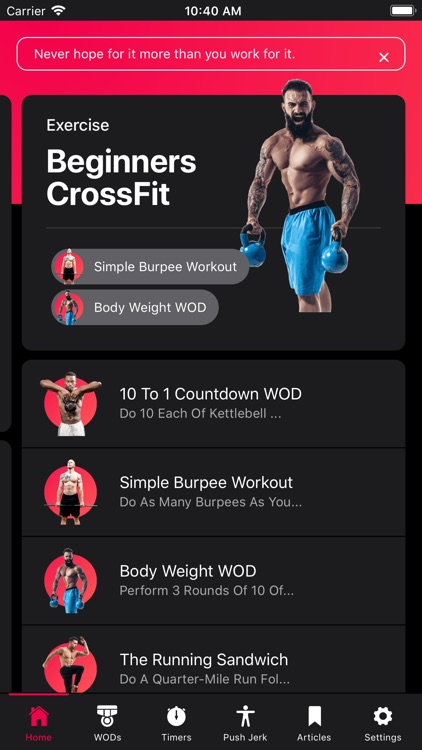 CrossFit Training App