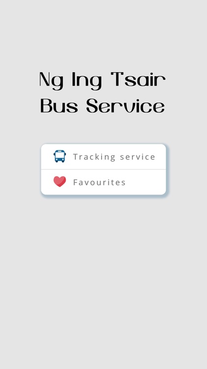 Ng Ing Tsair Bus Service