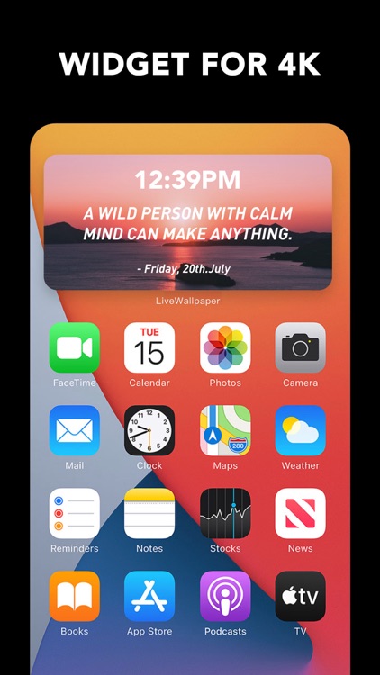 Widget for Live Wallpaper 4K