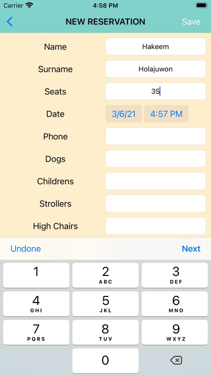 Reservation App