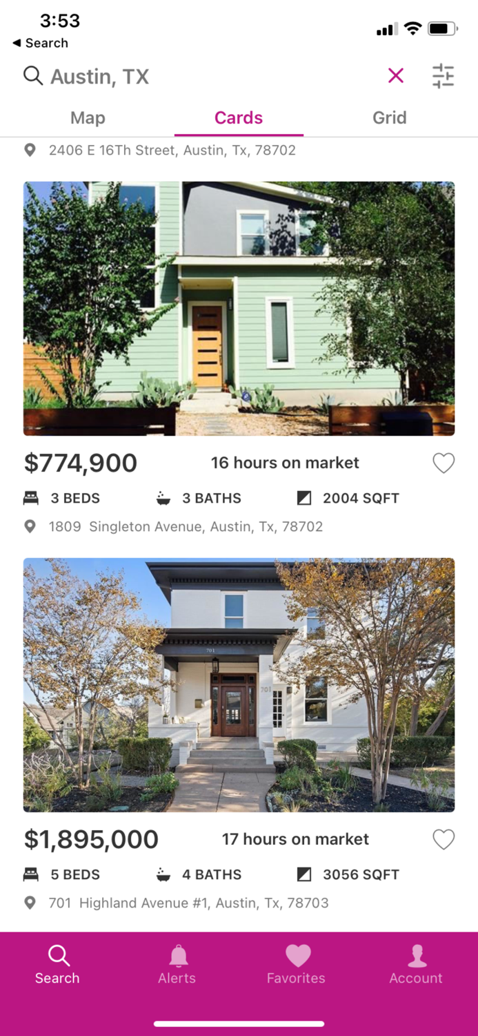 Central Texas Home Search