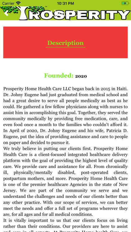 Prosperity Home Health Care