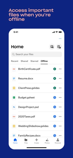 Dropbox: Cloud Storage & Drive app screenshot