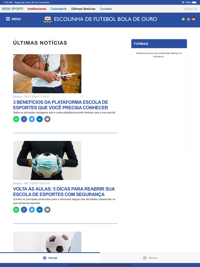 ESCOLA DE FUTEBOL BOLA DE OURO