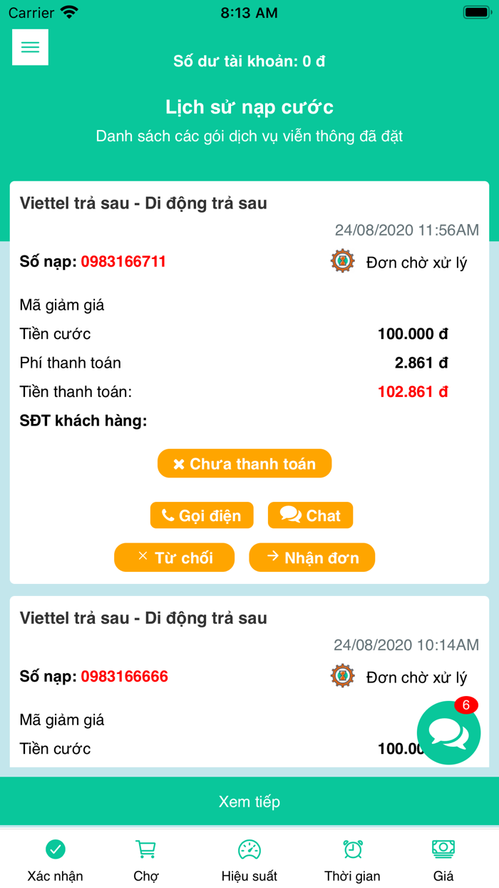 Chợ dịch vụ - nhà cung cấp