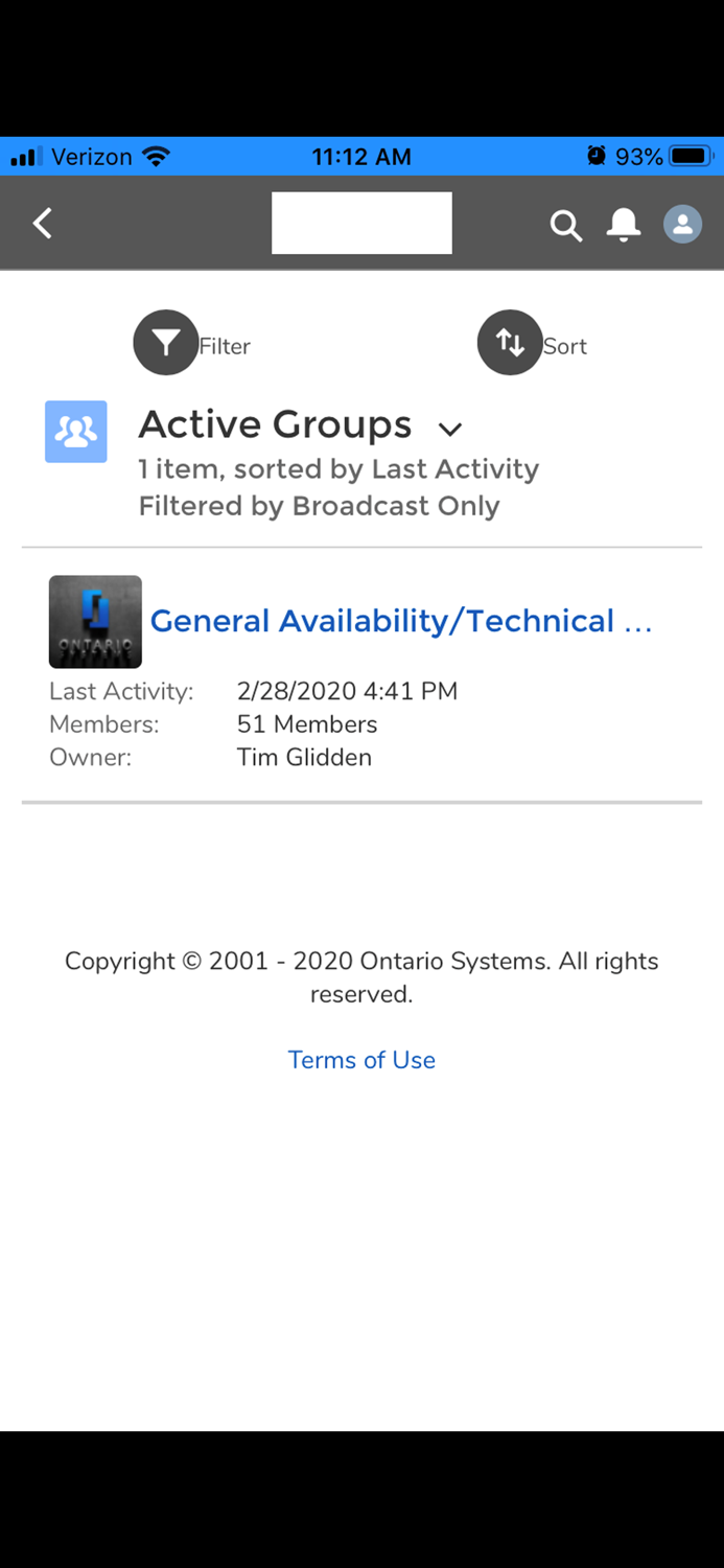 Ontario Systems Community App