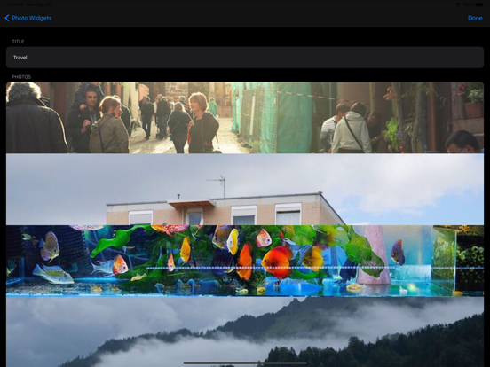 iPad Image of Photo Widgets