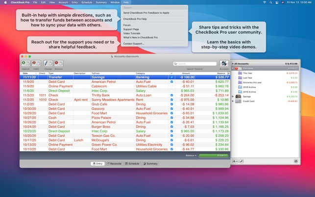 Free checkbook software for mac