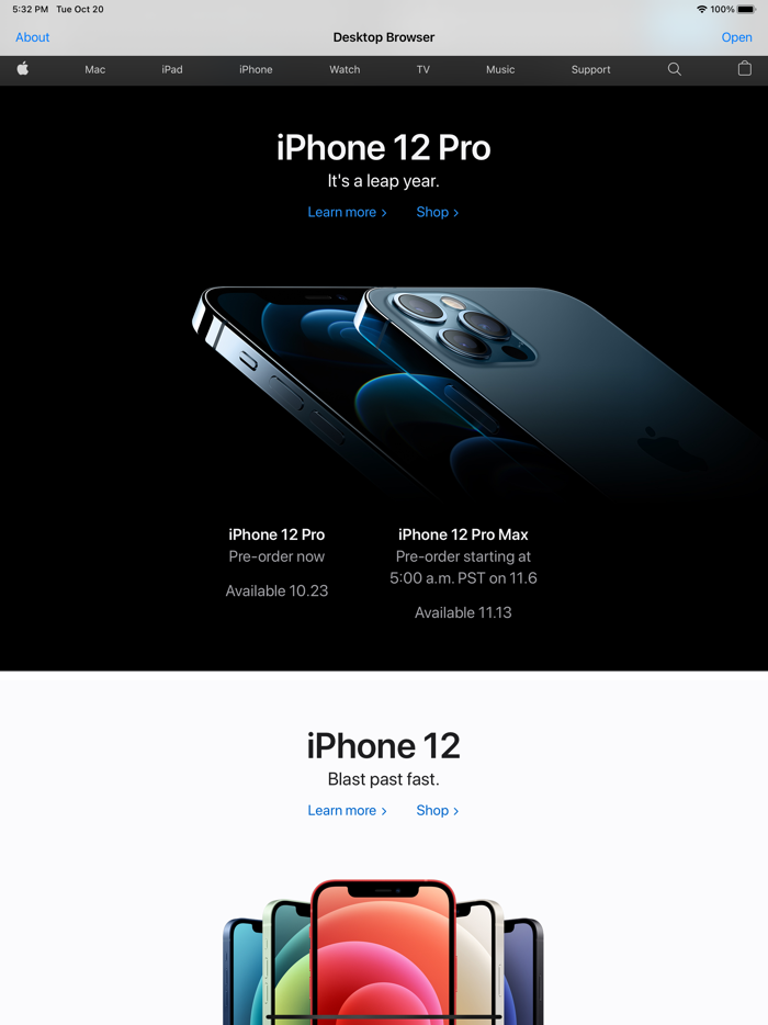 Desktop Only Browser