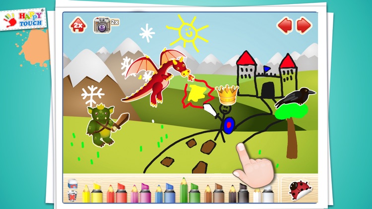 KIDS-COLORING BOOK Happytouch® screenshot-3