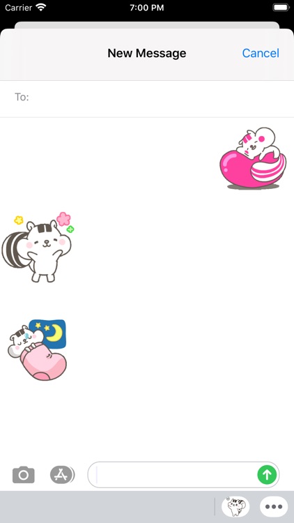 Animated Cute Chipmunk Sticker