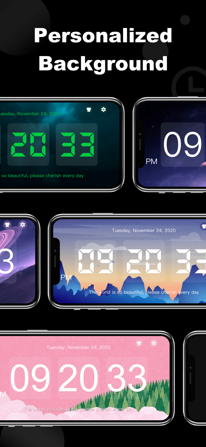 Digital Analog Clock Widget .