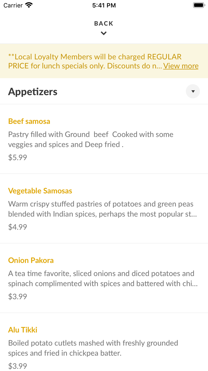 Bukhara Indian Bistro To Go