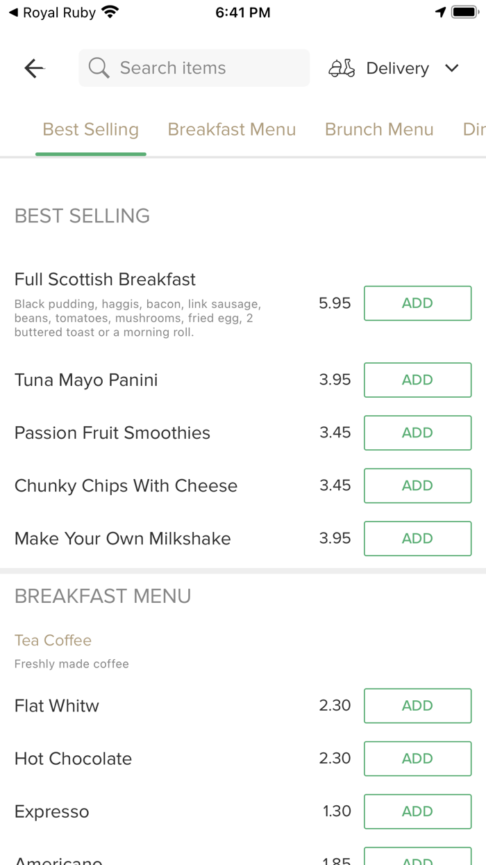 New Margarets Cafe Edinburgh