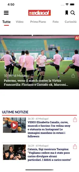 Game screenshot Mediagol Palermo News mod apk