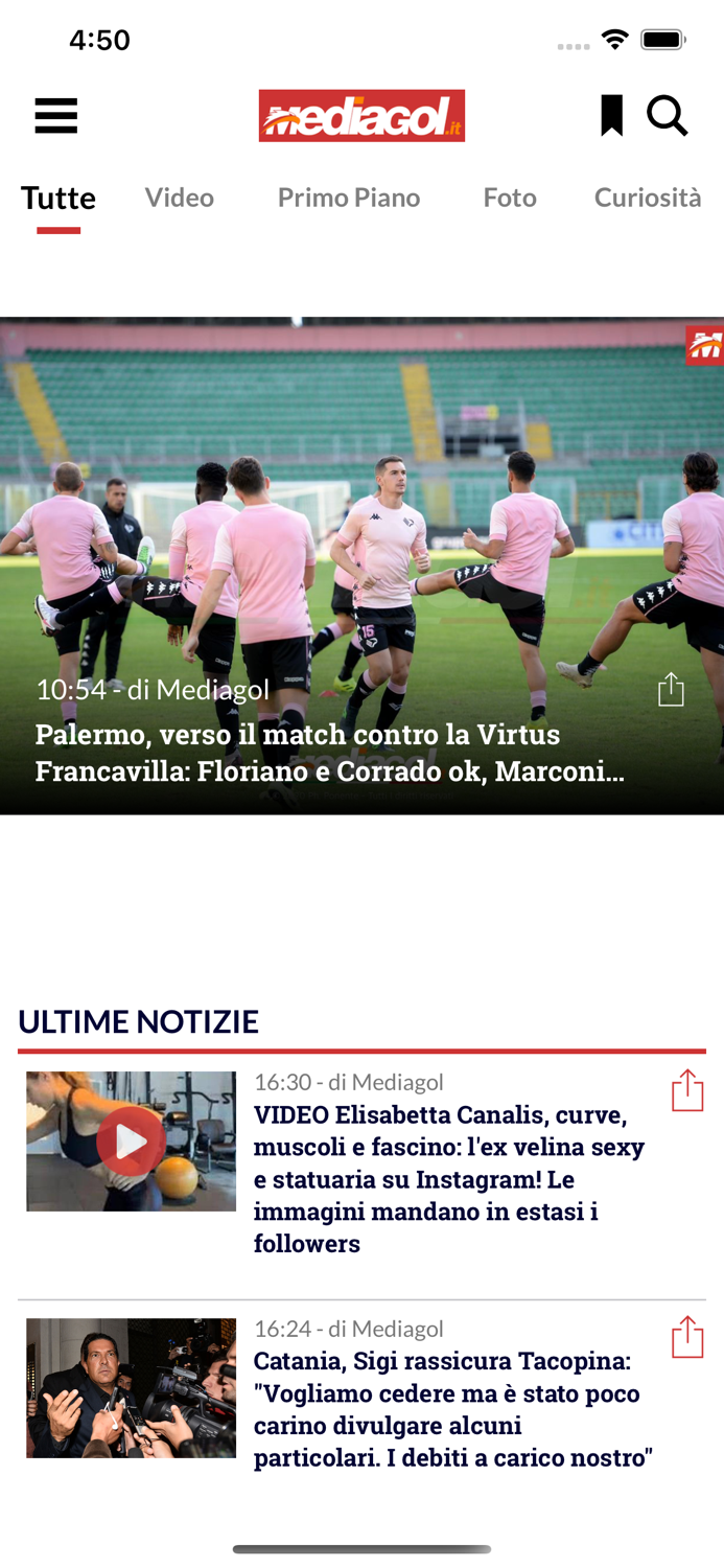 Mediagol Palermo News