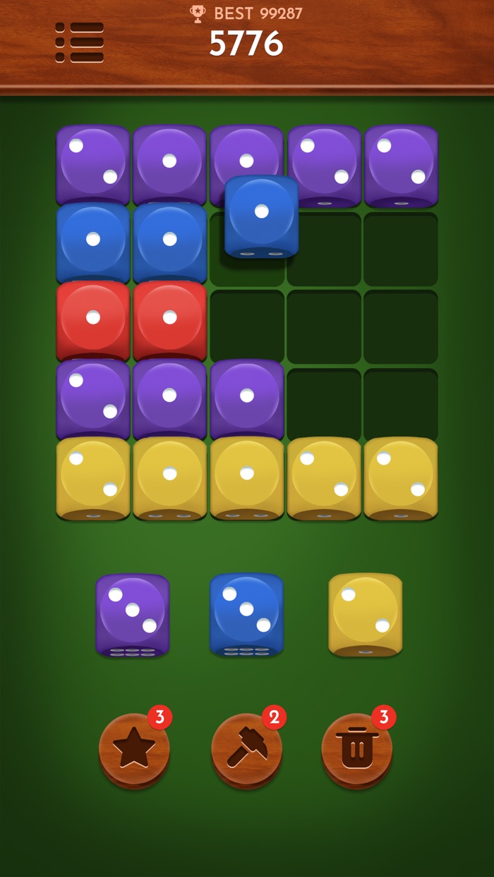 Dice Dice - Merge color number