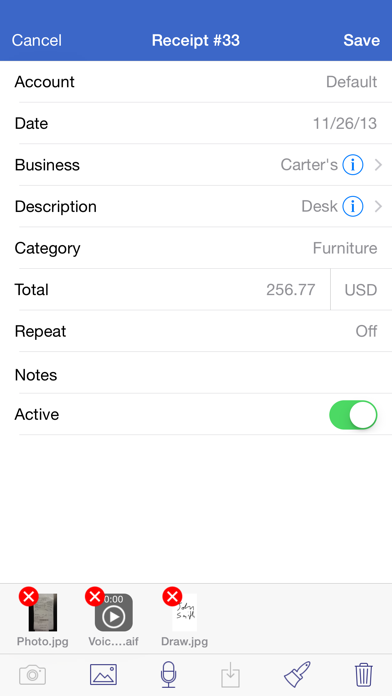 How to cancel & delete Receipts - Expense Tracker from iphone & ipad 3