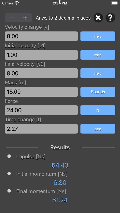 Impulse and Momentum Calc screenshot-6