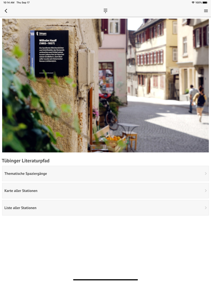 Literaturpfad Tübingen