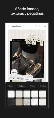 Captura 7 Unfold: Story & Collage Maker iphone
