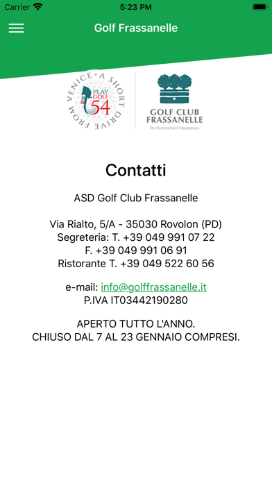 Screenshot of Golf Frassanelle1