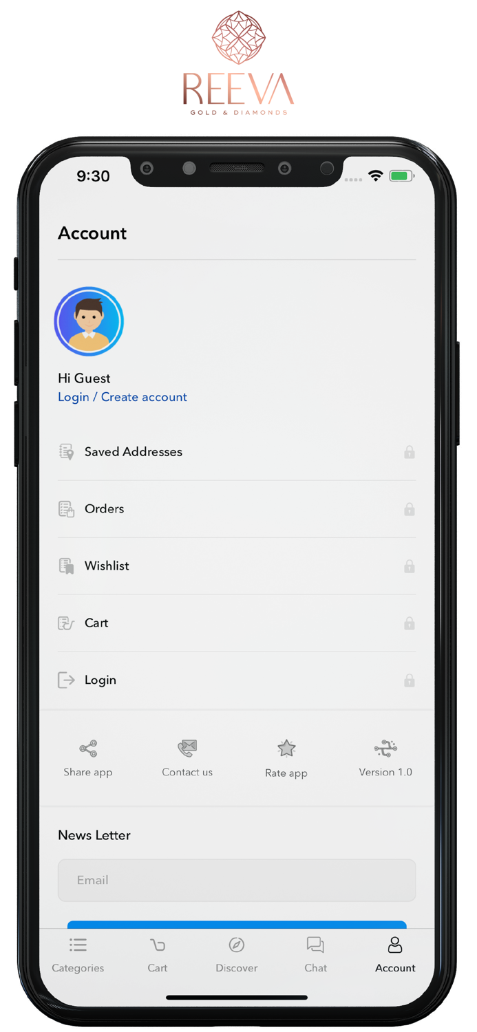 Reeva Gold  Diamonds