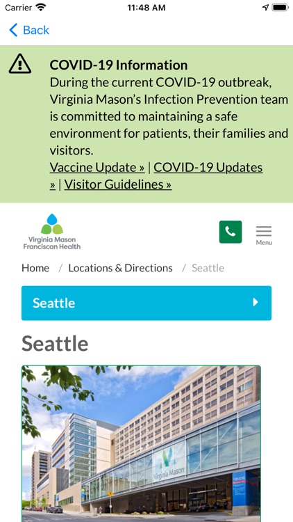 Virginia Mason Mobile screenshot-6