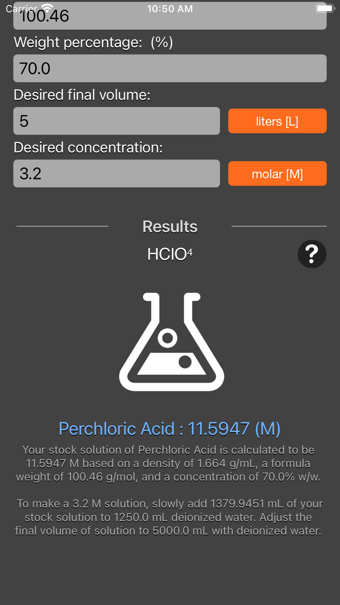 Acid and Base Molarity Calc