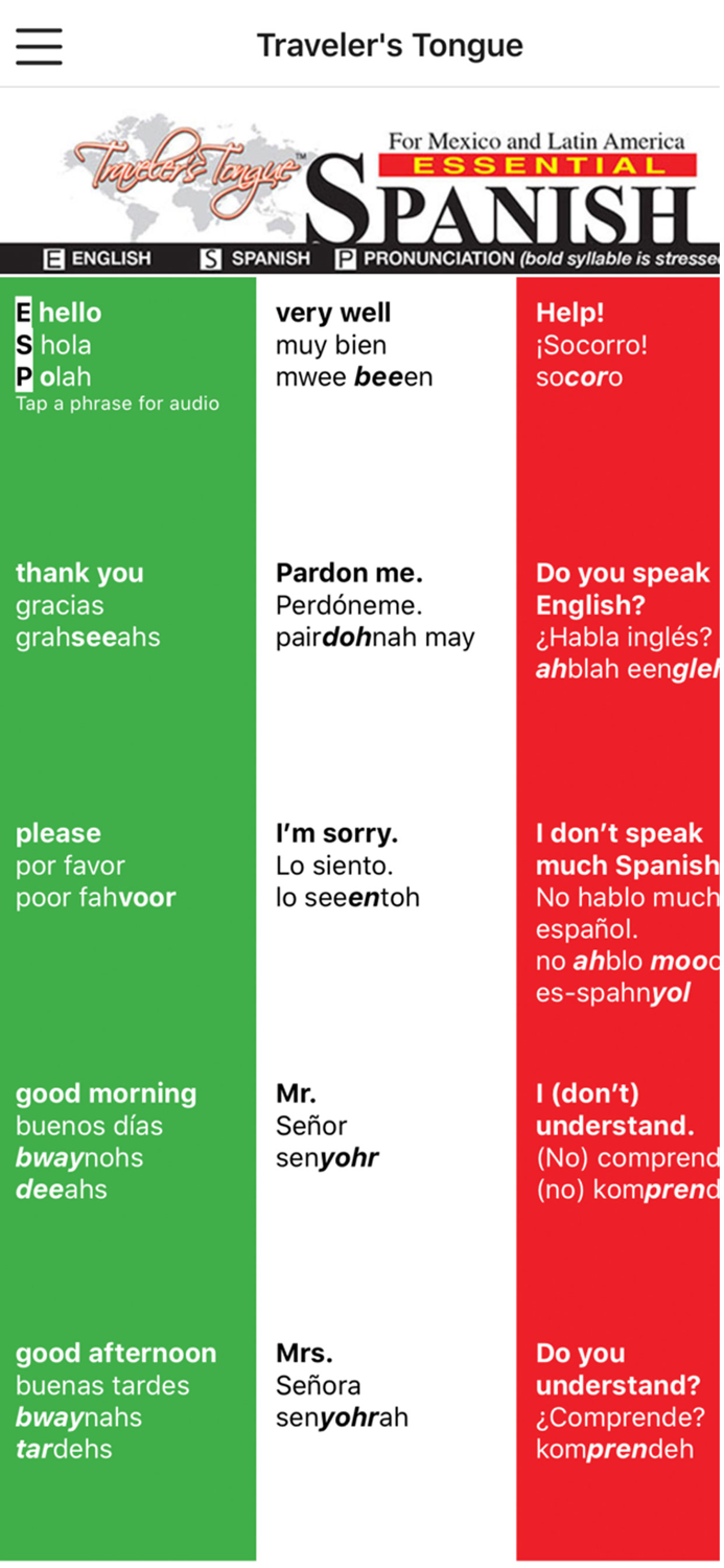Essential Spanish for Mexico