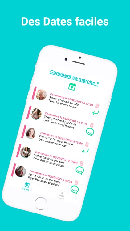 Konekt - Date plus, Chat moins