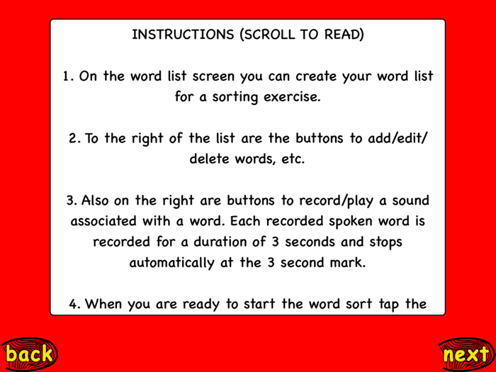 My Word Sort For iPad