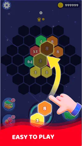 Game screenshot 2048 Hexagon Fever mod apk