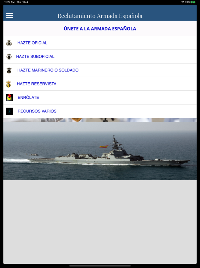 Reclutamiento Armada Española