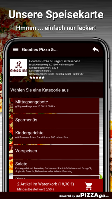 Goodies Pizza Nellmersbach screenshot 4