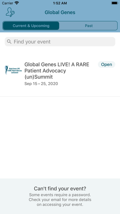 Global Genes Events screenshot 2