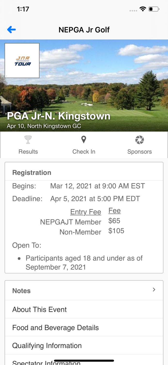 PGA New England Section Junior