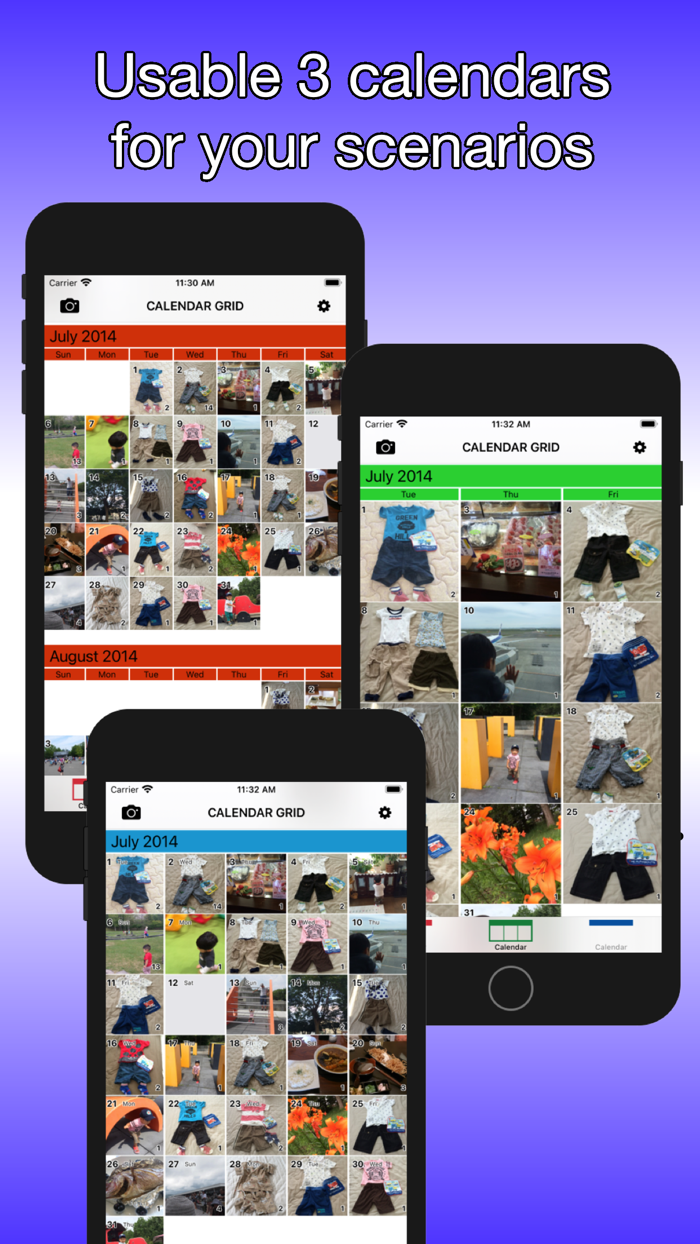 Calendar Grid - Photo viewer