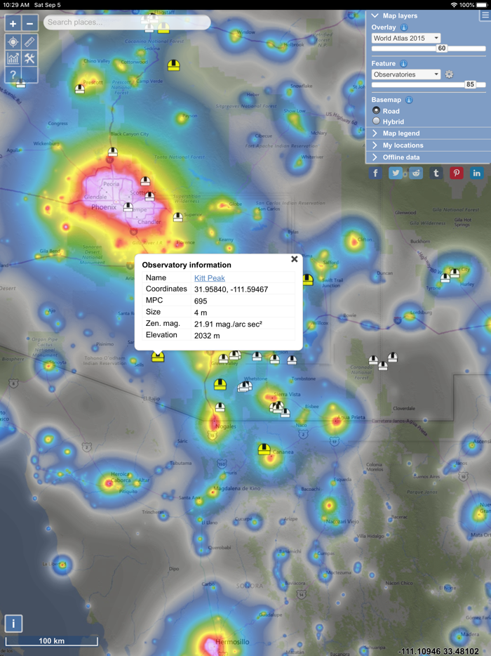 Light Pollution Map