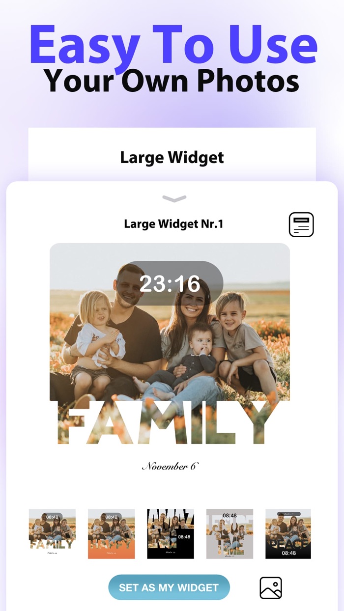 Photo Widget  Time - XWidget
