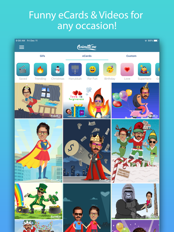 Animate Me Pro: GIFs & Ecards Screenshots