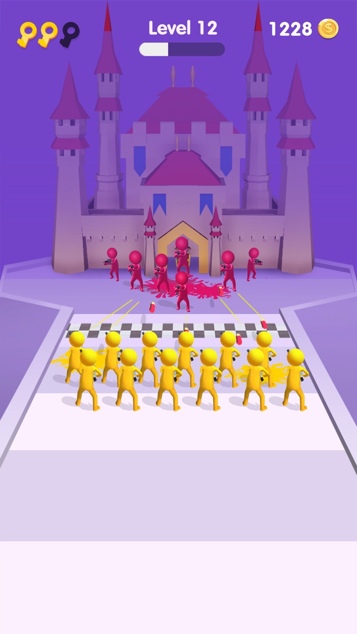 Gun Clash 3D Run race battle